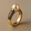 Vintage Pearl Golden Ring