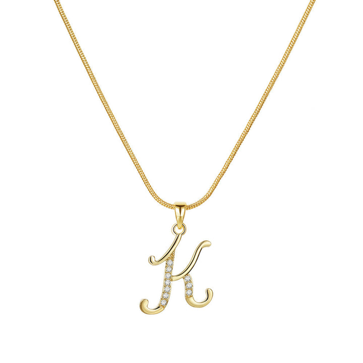 Lily Initial Necklace