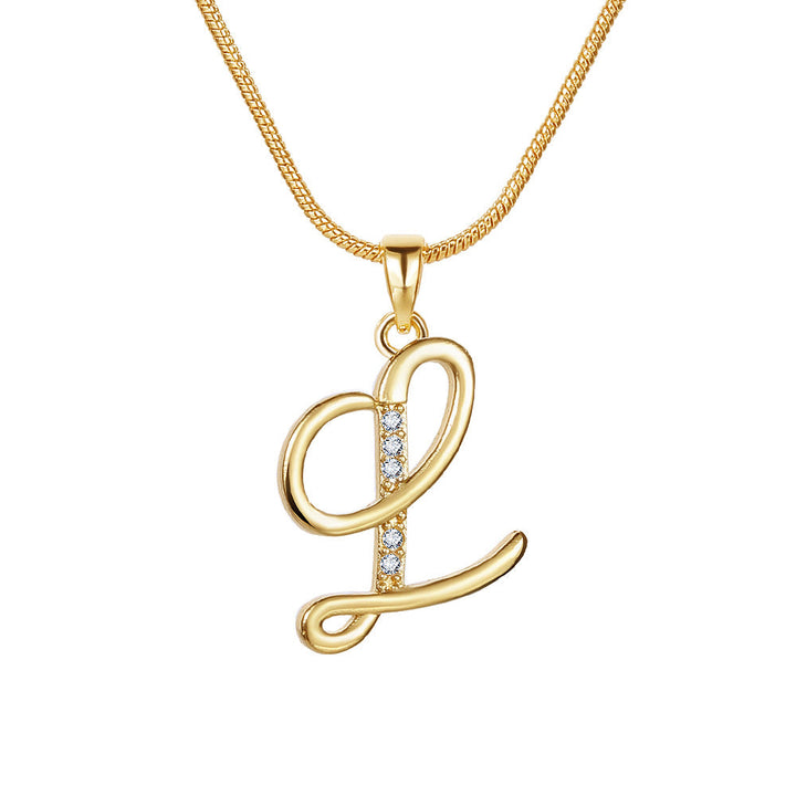 Lily Initial Necklace