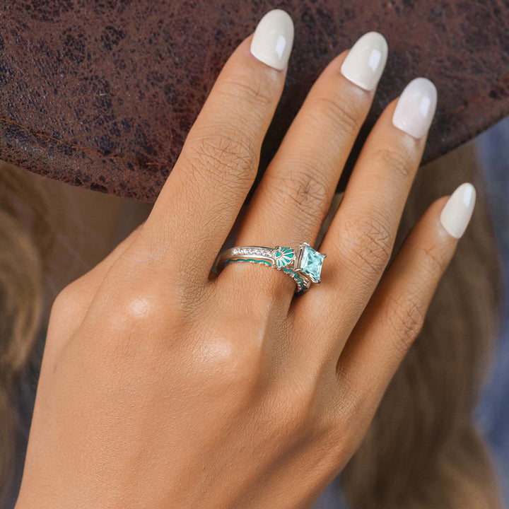 Lumen Crest Ring - Aquamarine