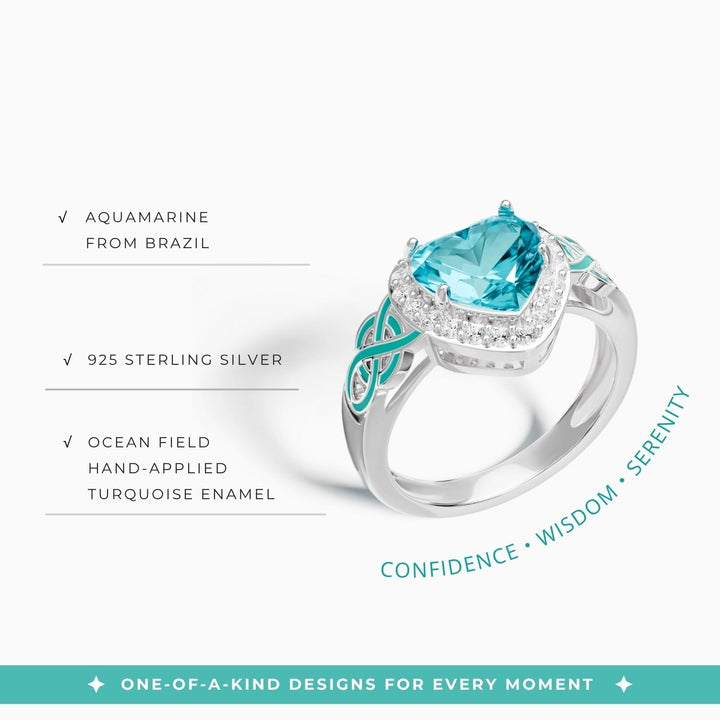 Ocean Heart Ring
