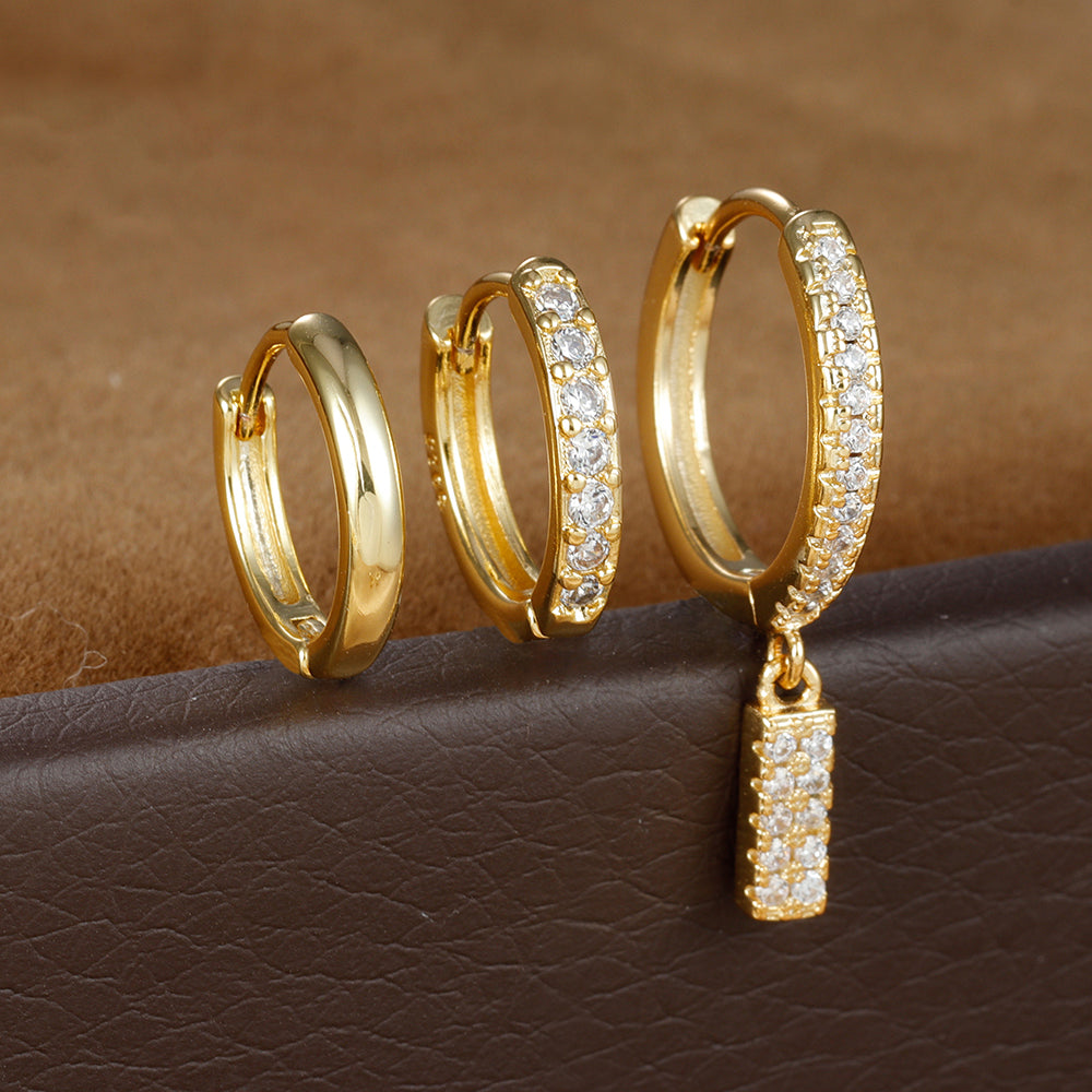 Dazzling Initial Diamond Earrings