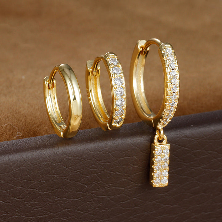 Dazzling Initial Diamond Earrings