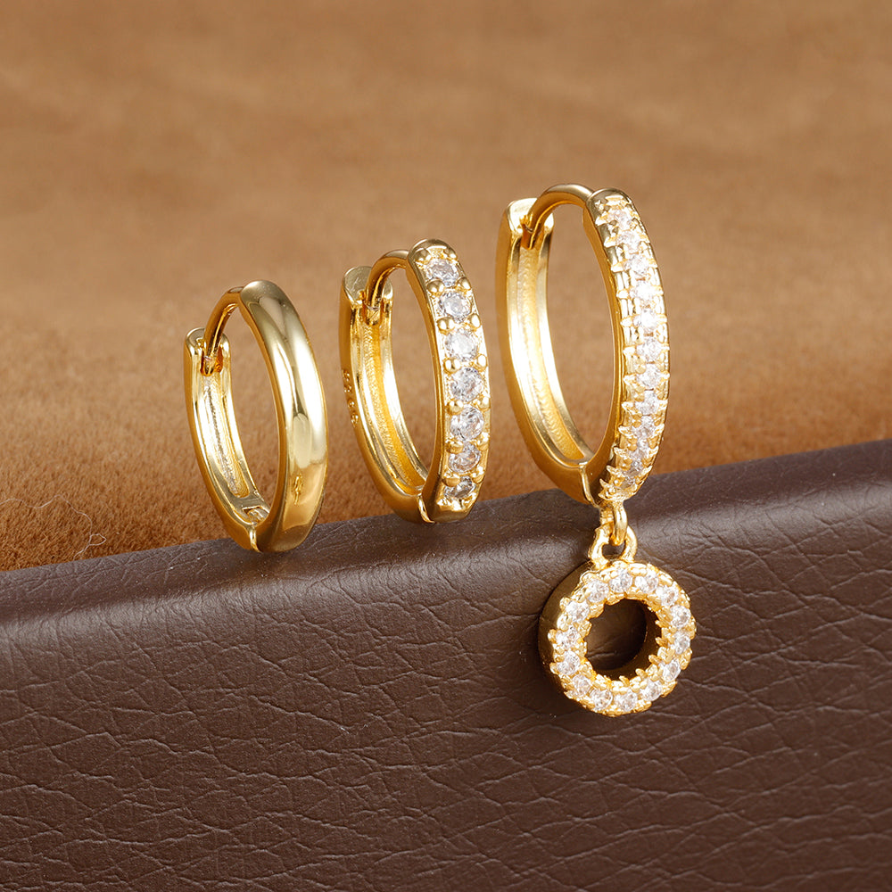 Dazzling Initial Diamond Earrings