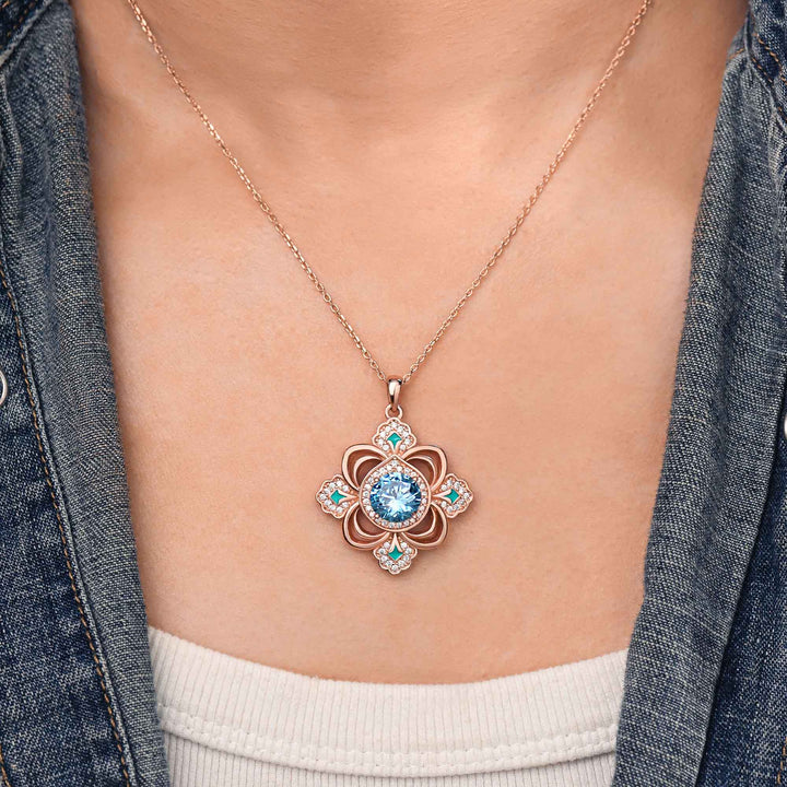 Prairie Insignia Necklace - Aquamarine