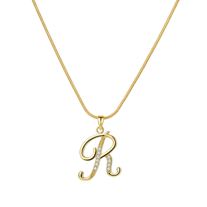 Lily Initial Necklace