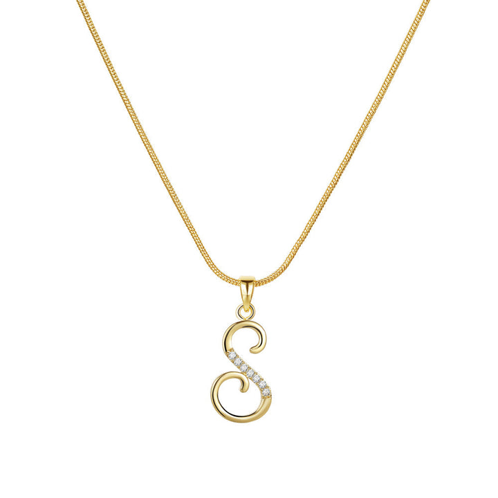Lily Initial Necklace