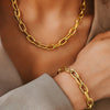 Paperclip Necklace & Bracelet Set