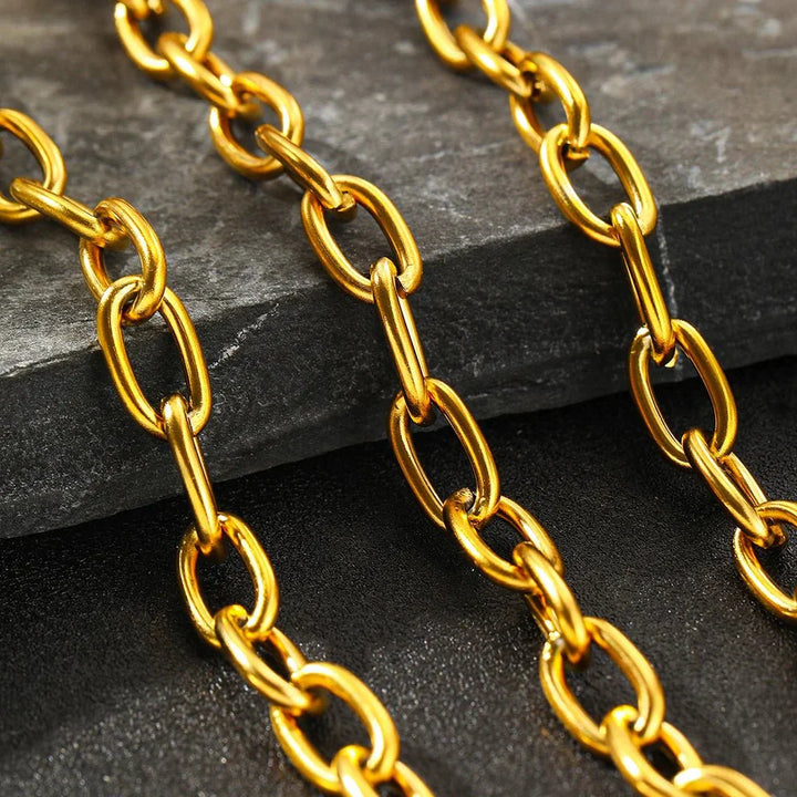Paperclip Necklace & Bracelet Set