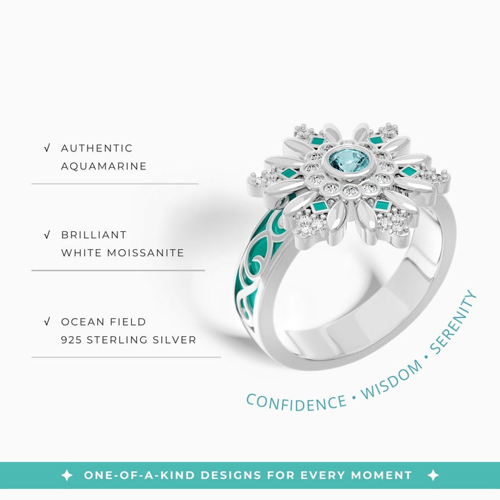 Snowbound Mystery Ring - Aquamarine
