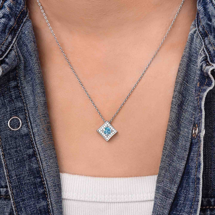 Soulful Waters Necklace - Aquamarine