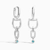 Stellar Pendulum Earrings - Aquamarine