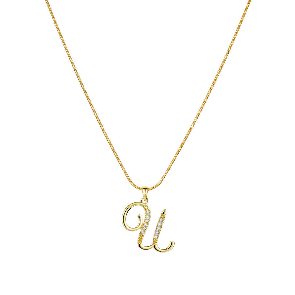 Lily Initial Necklace
