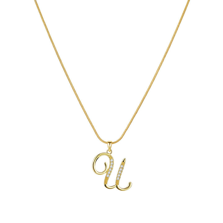 Lily Initial Necklace