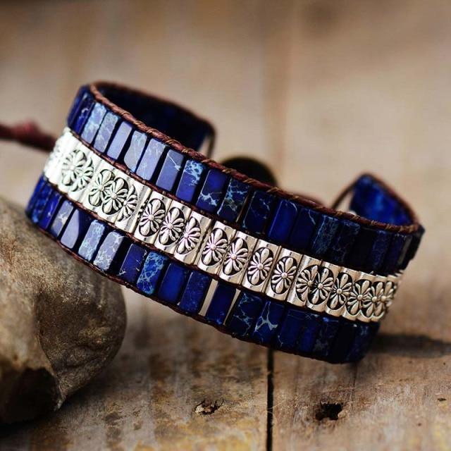 Lotus Boho Wrap Bracelet