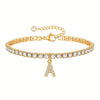 A-Z Diamond Initial Tennis Bracelet