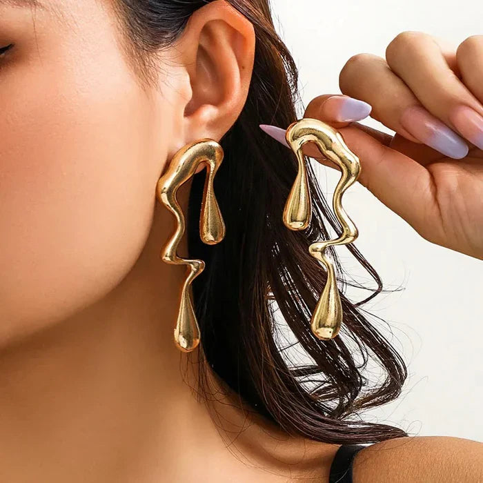 Water Drop Stud Earrings