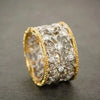 Vintage zirconia ivy ring