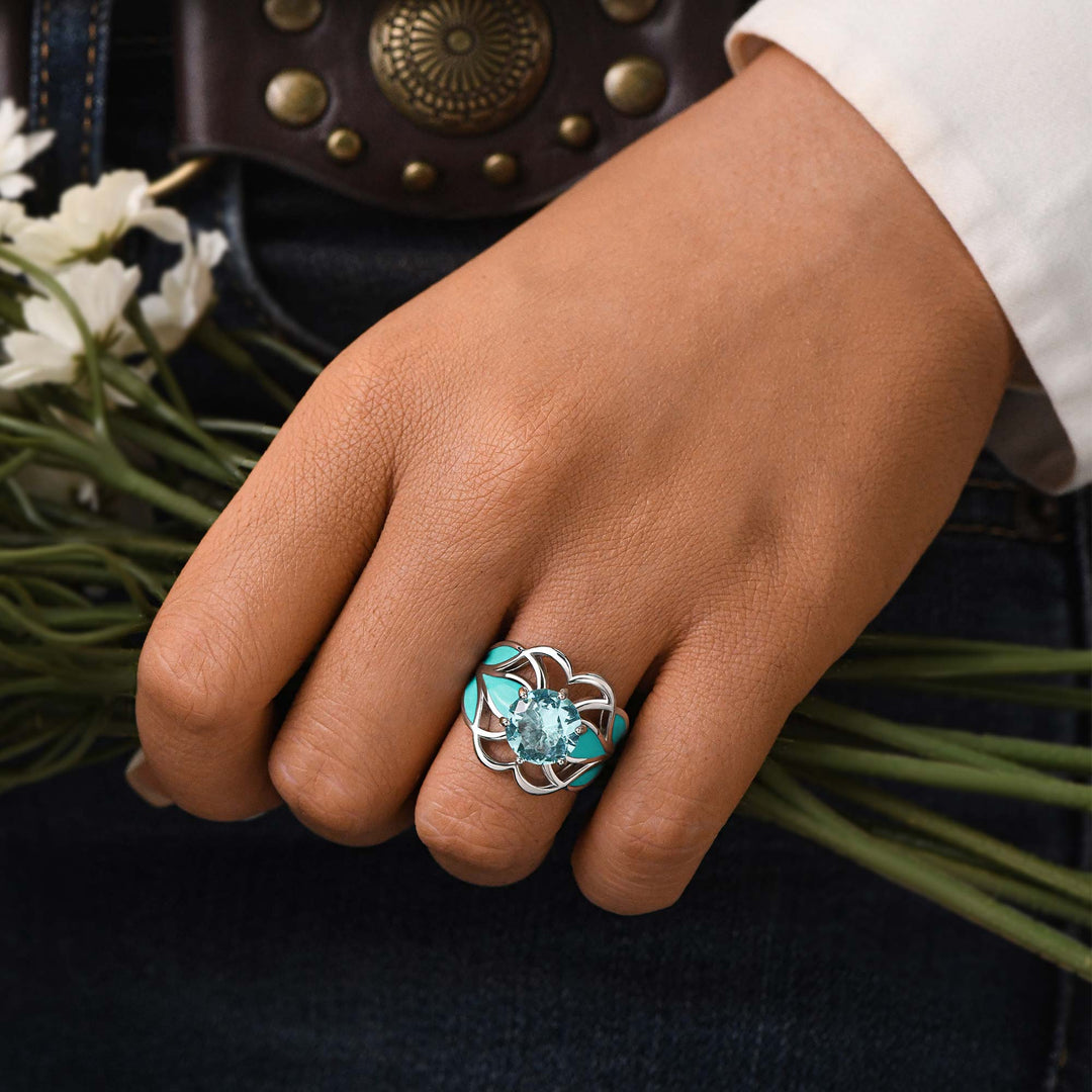 Wild Surges Ring - Aquamarine