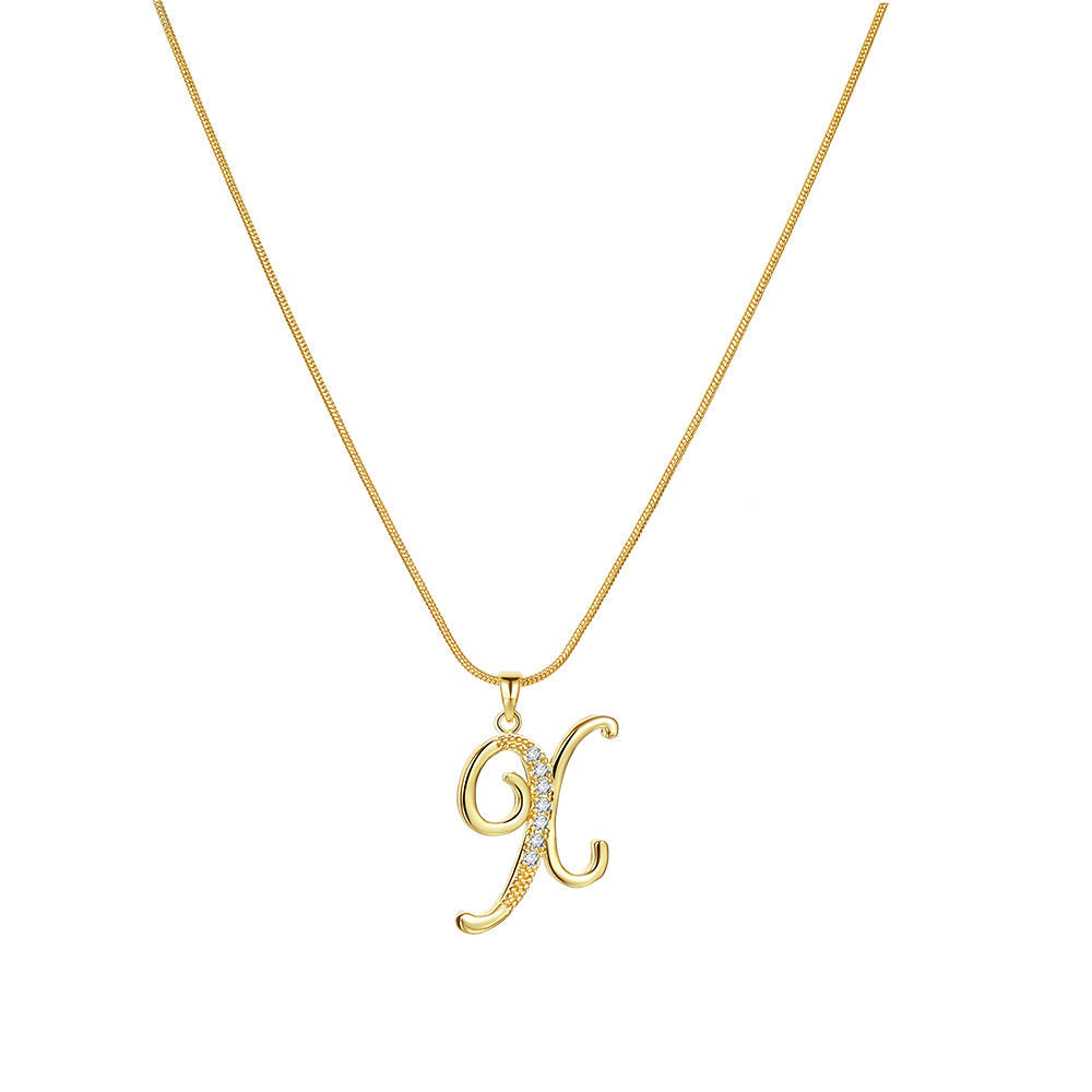 Lily Initial Necklace