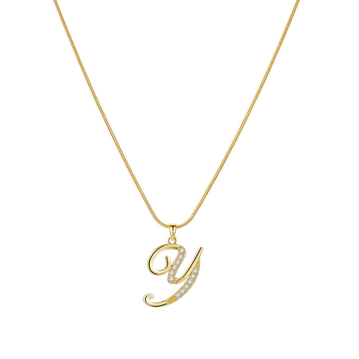 Lily Initial Necklace