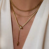 18K Serpent Necklace Stack